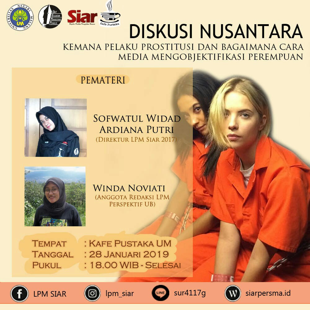 Diskusi Nusantara "Kemana Pelaku Prostitusi dan Bagaimana Cara Media Mengobjektifikasi Perempuan"