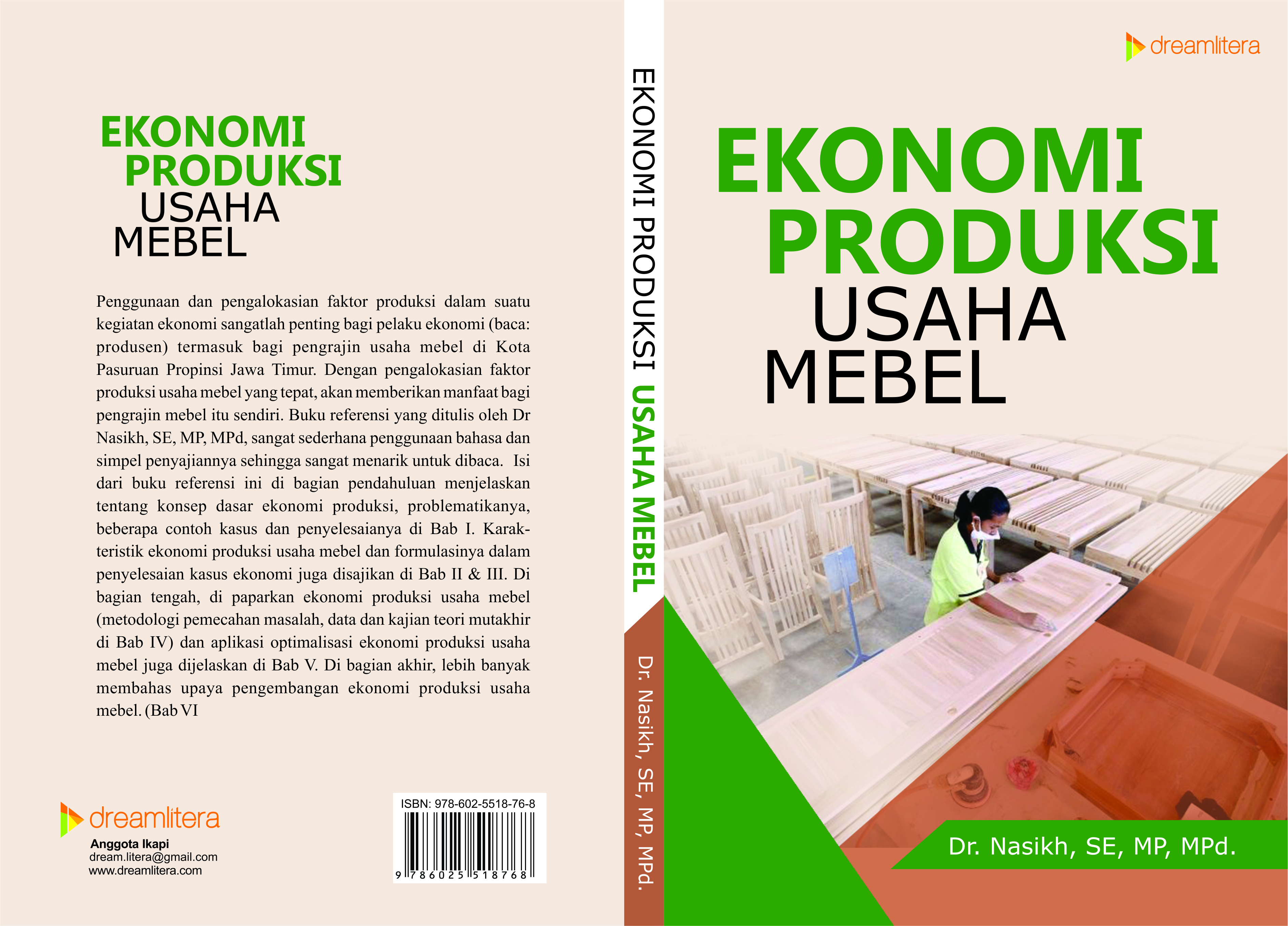 Buku "EKONOMI PRODUKSI USAHA MEBEL" karya Dr. Nasikh, S.E., M.P., M.Pd, EKP – Fakultas Ekonomi