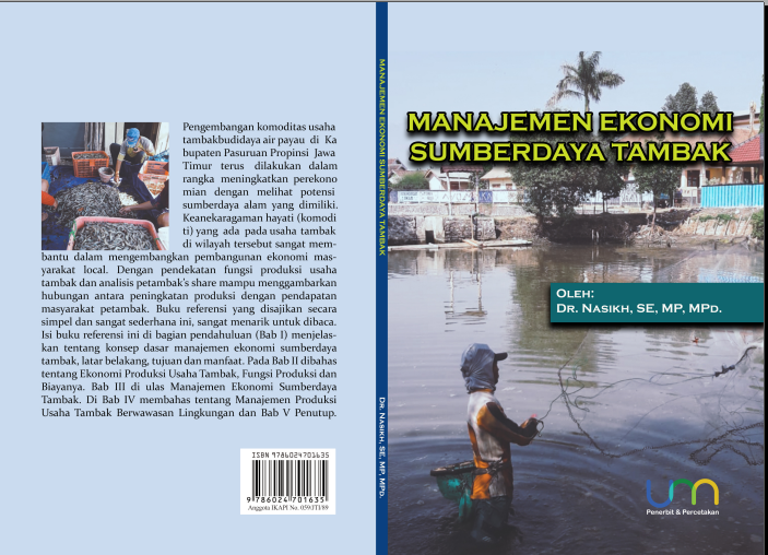 Buku "Manajemen Ekonomi Sumberdaya Tambak", Oleh Dr. Nasikh, S.E., M.P., M.Pd