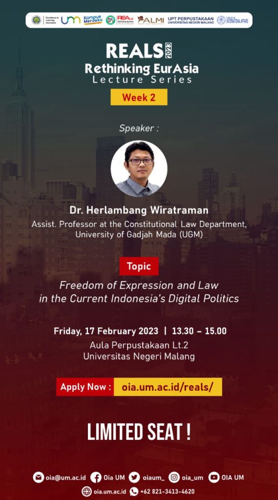 Call for Participation] Rethinking EurAsia Lecture Series (REALS) 2023 Week 2