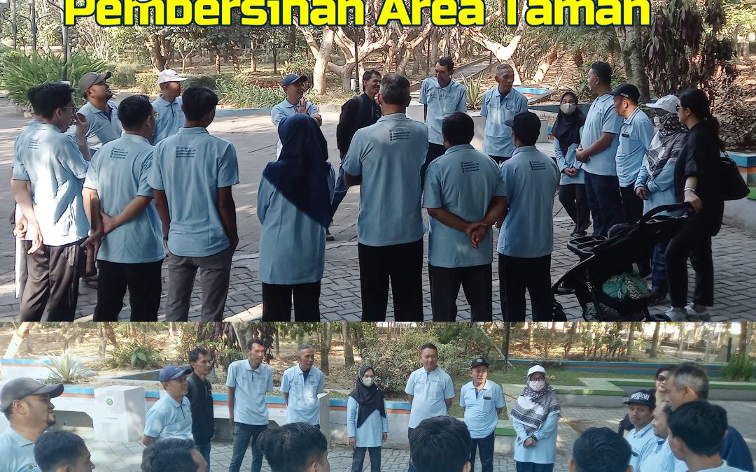 Agenda Jumat Bersih UPT Perpustakaan UM: Pembersihan Area Taman Perpustakaan