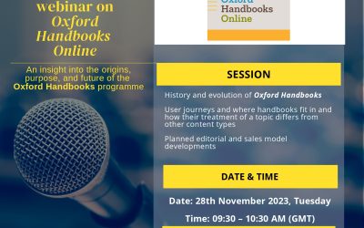Webinar “Oxford Handbooks Better – Editorial Session with John Louth”