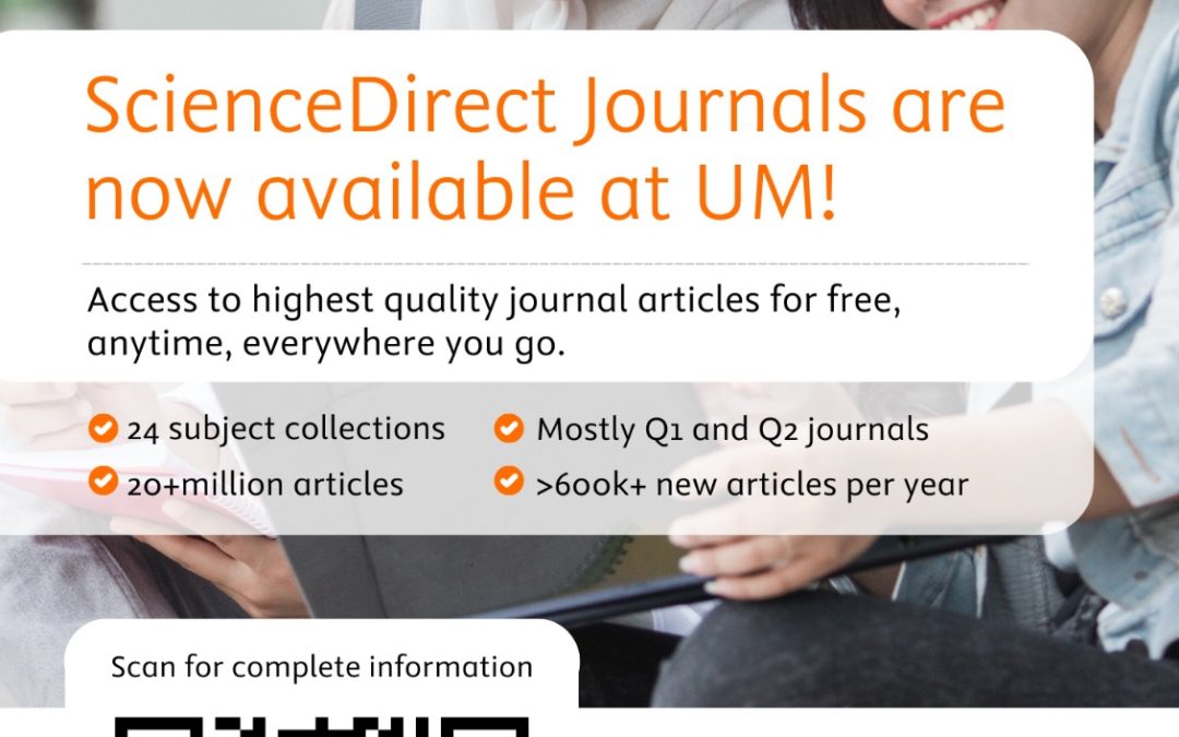Science Direct Journals are now available at UM!