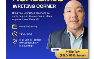 Academic Writing Corner with Phillip Taw from RELO US Embassy