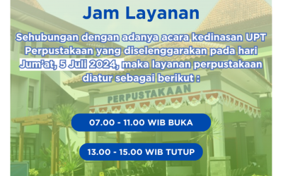Pengumuman Jam Layanan