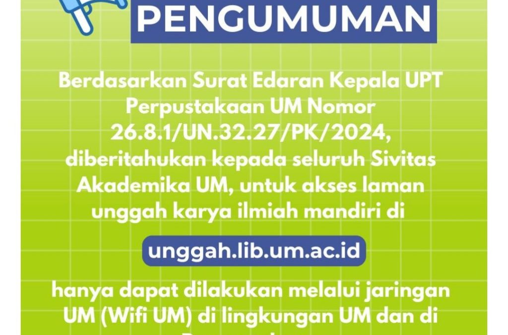 Pengumuman Unggah Mandiri