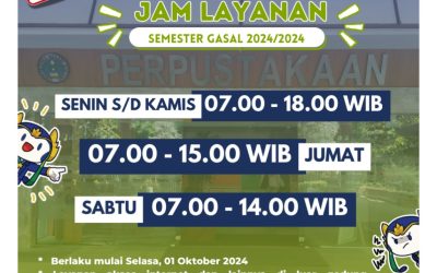 UPDATE PERUBAHAN JAM LAYANAN SEMESTER GASAL 2024/2025