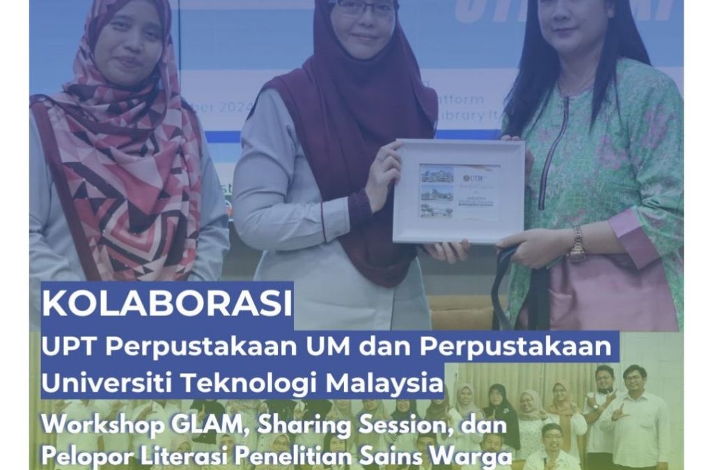 UPT Perpustakaan Universitas Negeri Malang (UM) sukses menggelar acara KelasiUM Hybrid Workshop dengan tema “Gallery, Library, Archive, Museum (GLAM): UTM Experience”.