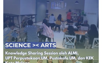 UPT Perpustakaan bersama Pustakafe UM, ALMI dan KEK Kota Malang Sukses Menyelenggarakan “ALMI KNOWLEDGE SHARING SESSION: SCIENCE X ARTS”
