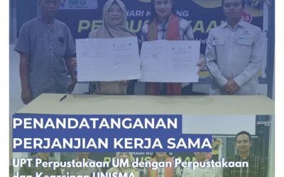 Lanjutkan Sinergi Pada Bidang Perpustakaan dan Informasi, Kerja Sama UPT Perpustakaan UM dengan Perpustakaan dan Kearsipan Unisma