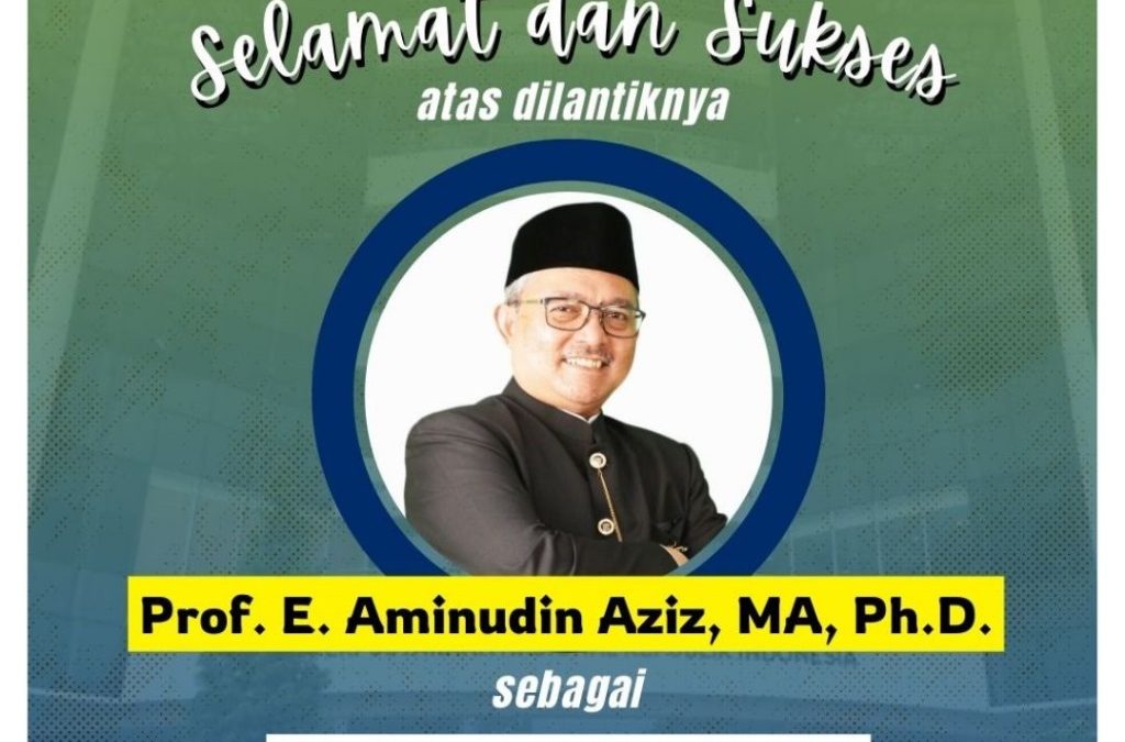 Selamat dan Sukses atas dilantiknya Prof. E. Aminudin Aziz, M.A., Ph.D. sebagai Kepala Perpustakaan Nasional Republik Indonesia.