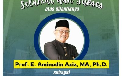 Selamat dan Sukses atas dilantiknya Prof. E. Aminudin Aziz, M.A., Ph.D. sebagai Kepala Perpustakaan Nasional Republik Indonesia.