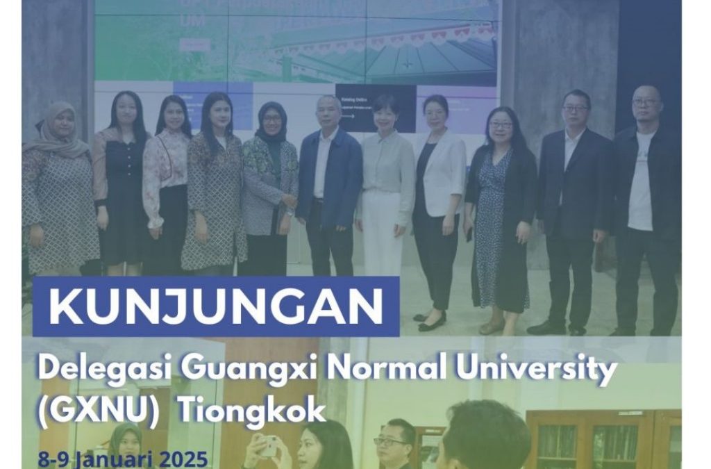 Delegasi Guangxi Normal University (GXNU) melaksanakan kunjungan ke UPT Perpustakaan UM