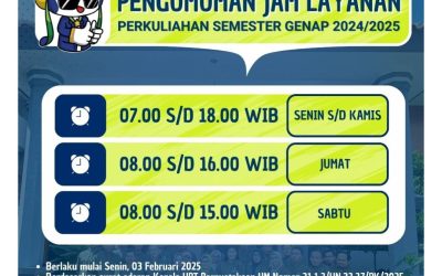 PENGUMUMAN JAM LAYANAN SEMESTER GENAP 2024/2025