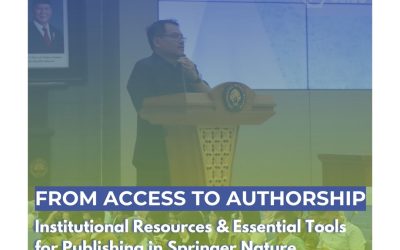 UPT Perpustakaan UM bekerja sama dengan Sekolah Pascasarjana UM dan Springer Nature menggelar acara bertema “From Access to Authorship: Institutional Resources & Essential Tools for Publishing in Springer Nature”