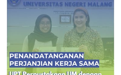 Penandatangan Perjanjian Kerja Sama UPT Perpustakaan UM dengan Radio Kalimaya Bhaskara