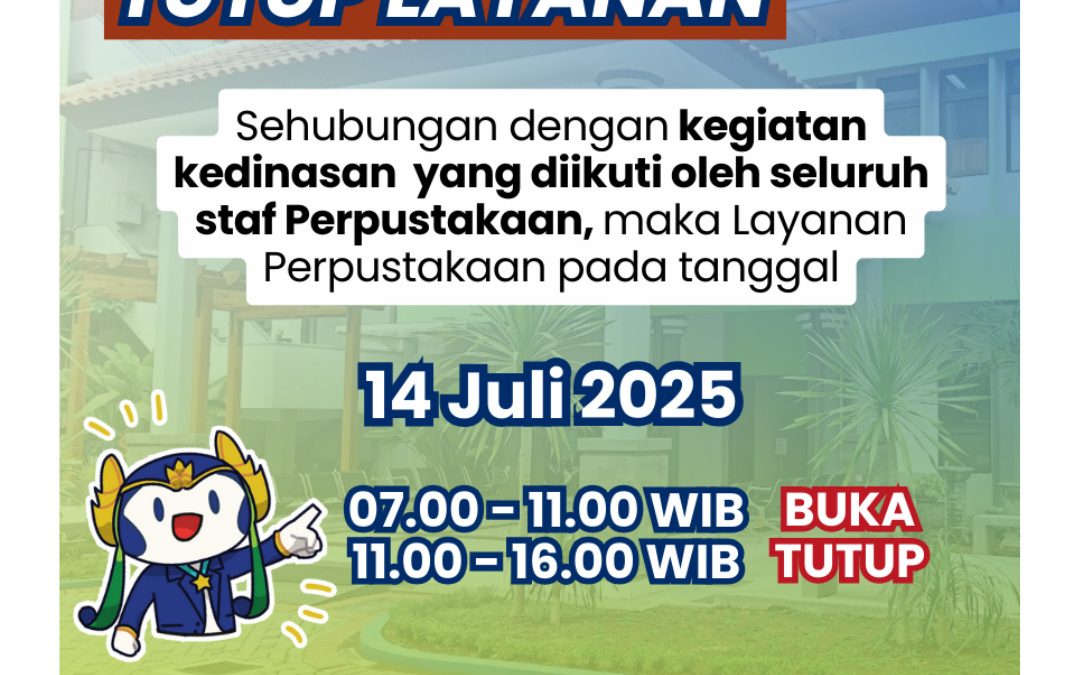 Pengumuman Tutup Layanan 14 Juli 2025