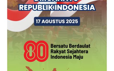 Keluarga besar UPT Perpustakaan UM mengucapkan Selamat Hari Ulang Tahun ke-80 Republik Indonesia