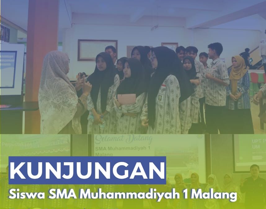Kunjungan Literasi SMA Muhammadiyah 1 Malang di Perpustakaan UM