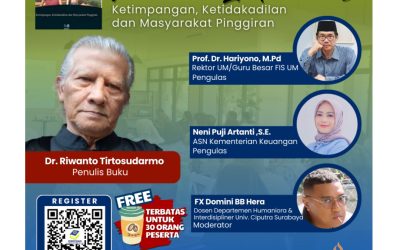 Bedah buku “Mencari Indonesia 5: Ketimpangan, Ketidakadilan, dan Masyarakat Pinggiran”.