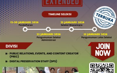 OPEN RECRUITMENT SOBAT PUSTAKA – EXTENDED