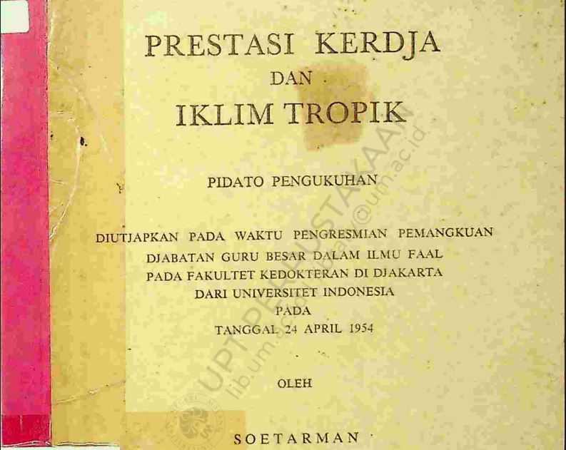Prestasi kerdja dan iklim tropik
