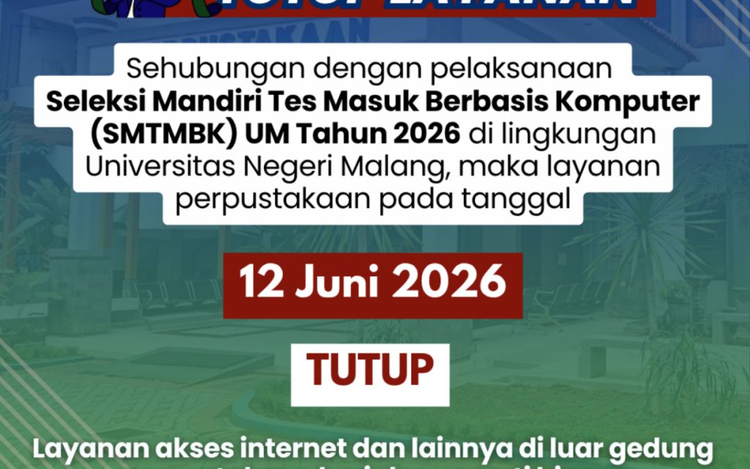 Pengumuman Tutup Layanan 12 Juni 2026