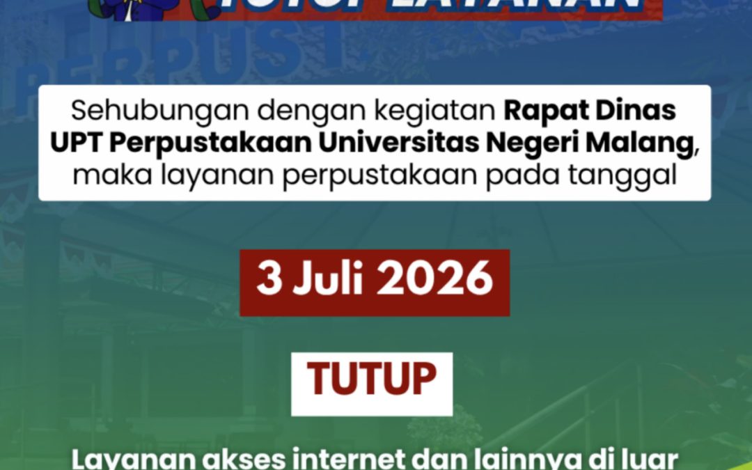 Pengumuman Tutup Layanan 3 Juli 2026