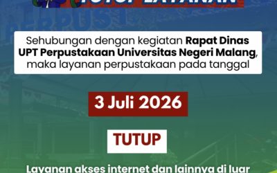 Pengumuman Tutup Layanan 3 Juli 2026